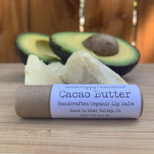 Load image into Gallery viewer, Cacao butter lip balm in zero waste paperboard tube