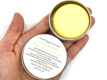Load image into Gallery viewer, Lemongrass lotion bar in palm