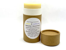 Load image into Gallery viewer, Zero waste natural deodorant in a 100% compostable push of tube
