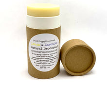 Load image into Gallery viewer, Zero waste natural deodorant in a 100% compostable push of tube