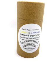 Load image into Gallery viewer, Zero waste natural deodorant in a 100% compostable push of tube