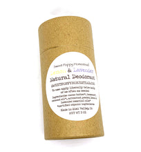 Load image into Gallery viewer, Zero waste natural deodorant in a 100% compostable push of tube
